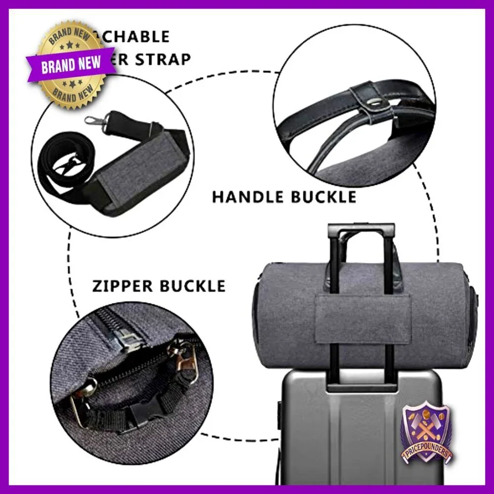 Convertible Garment Duffel Bag 45L Carry-On Travel Weekender Shoulder Strap